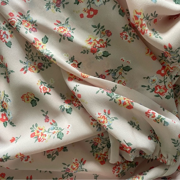 Dee Elly Pink Floral Rouched Mini Dress - Picture 4 of 7